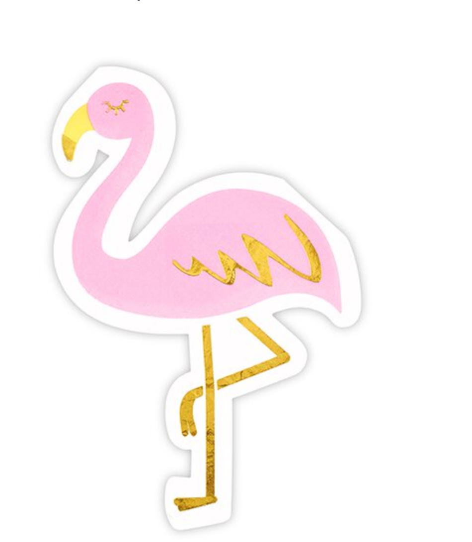 Flamingo Die Cut Napkin