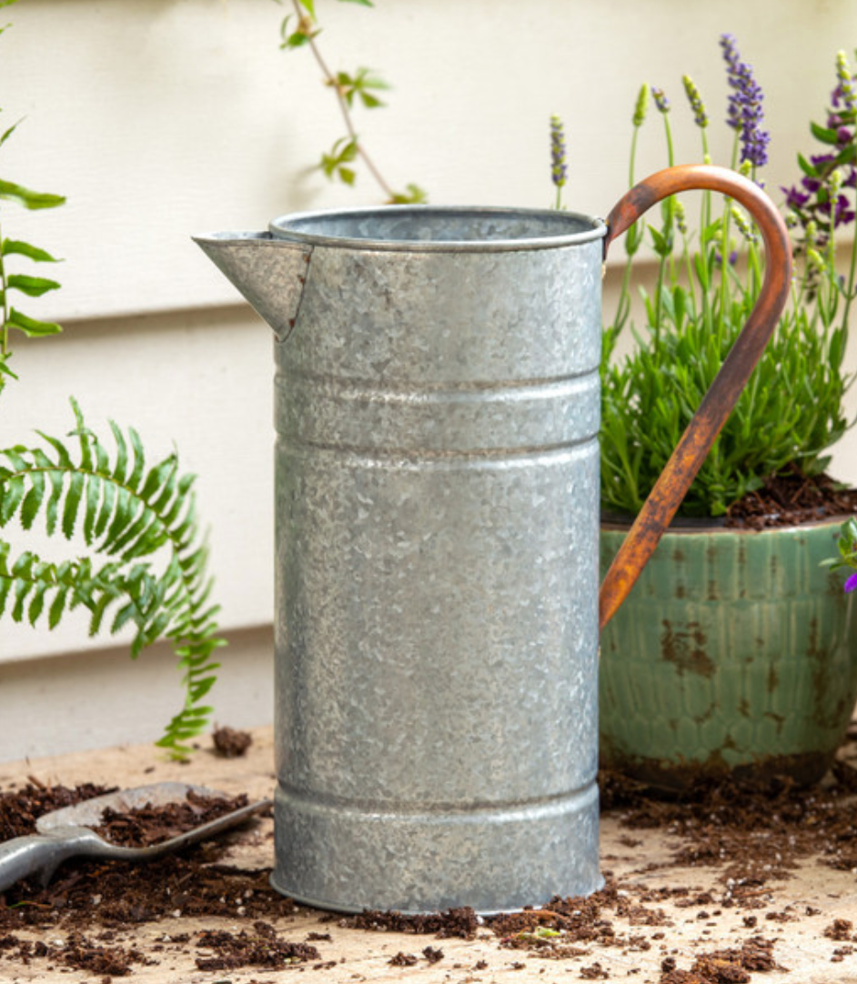 Large Tin Farmhouse Style Watering Can