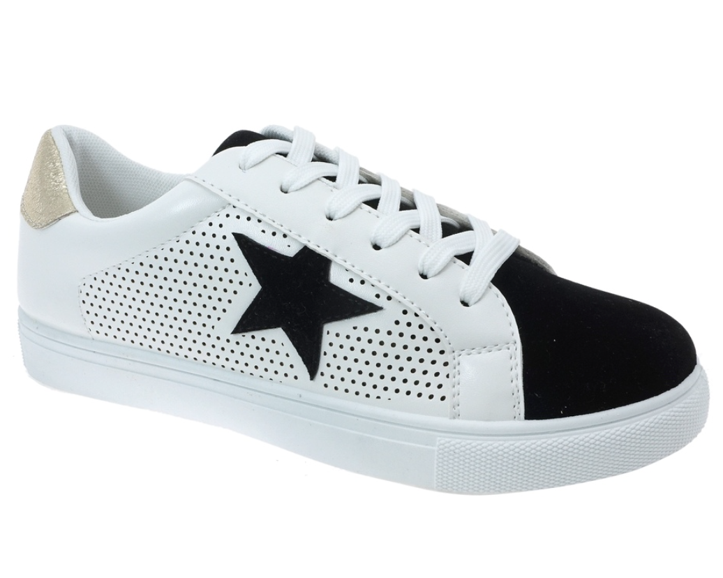 FINAL SALE In The Stars Black and Gold Sneakers