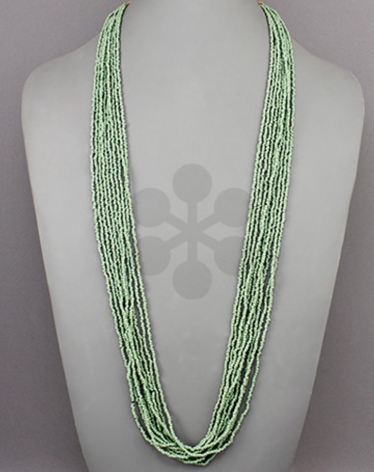 Seed Bead Multi Strand Necklace