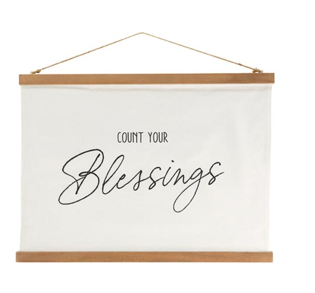 Framed Canvas Banner - Blessings