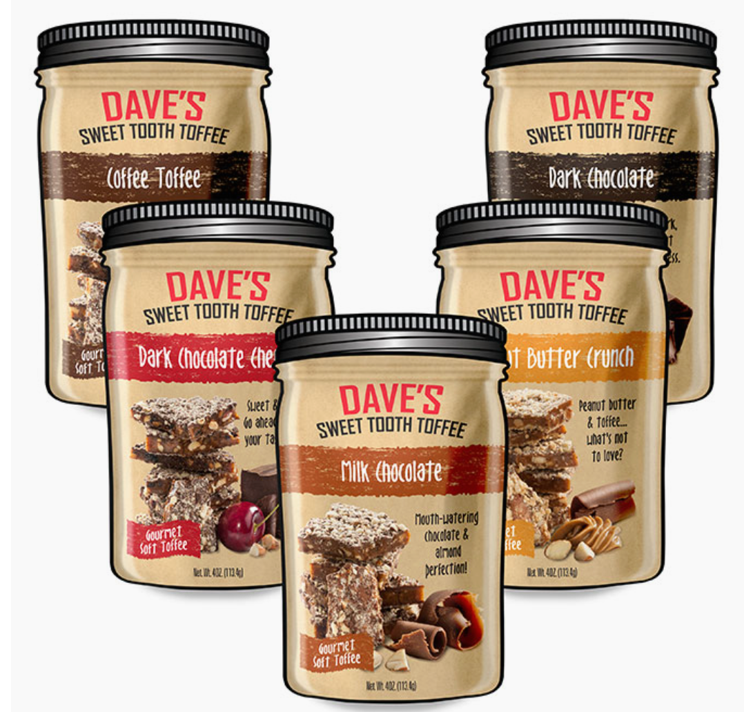 Dave's Sweet Tooth Toffee Assorted Flavors