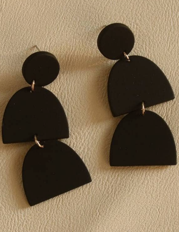 Especially Lovely Clay Multi Statement Drop Earrings