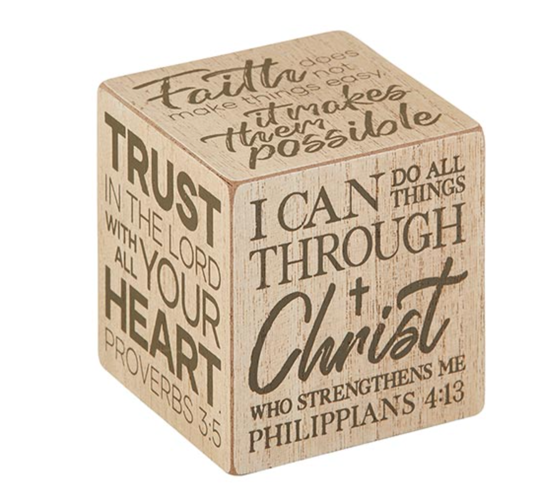 Well Said! With God Quote Cube