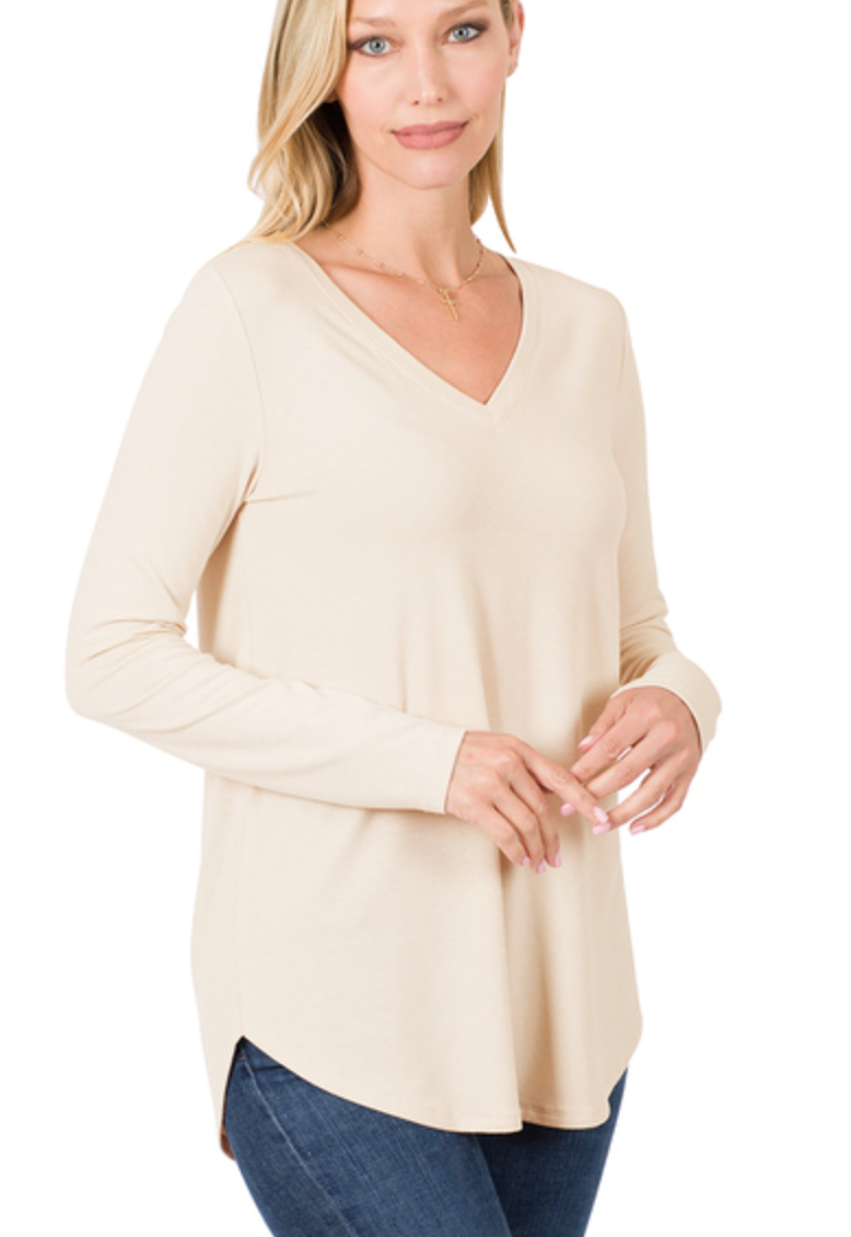 Casey Rounded Hem Top