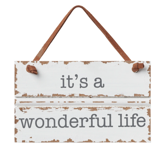 Wonderful Life Trim Sign Ornament