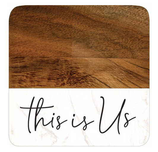 Wooden This is Us Coasters