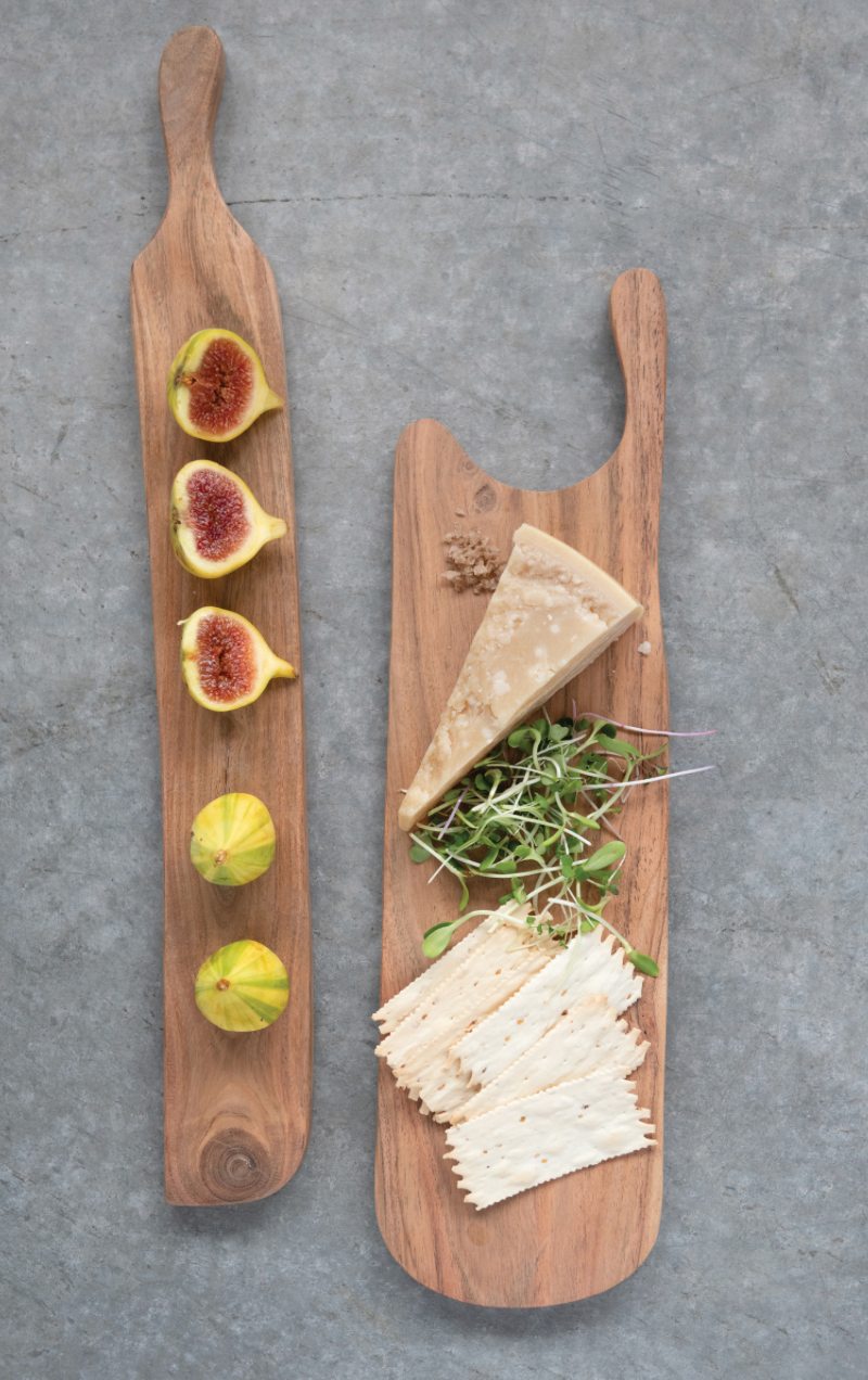 Acacia Wood Cheese serving Board with Handle