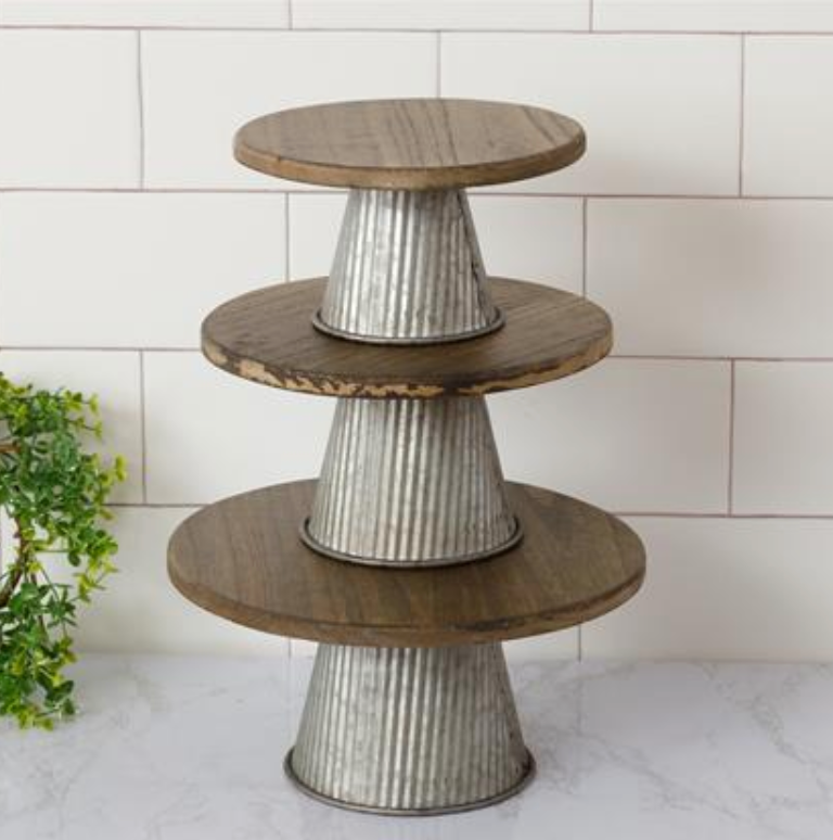 Corrugated Metal and Wood Risers