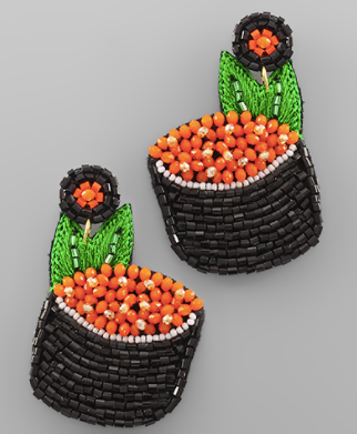 Sushi Seed Bead Earrings