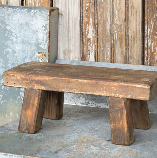 Wooden Booster Stool Decor