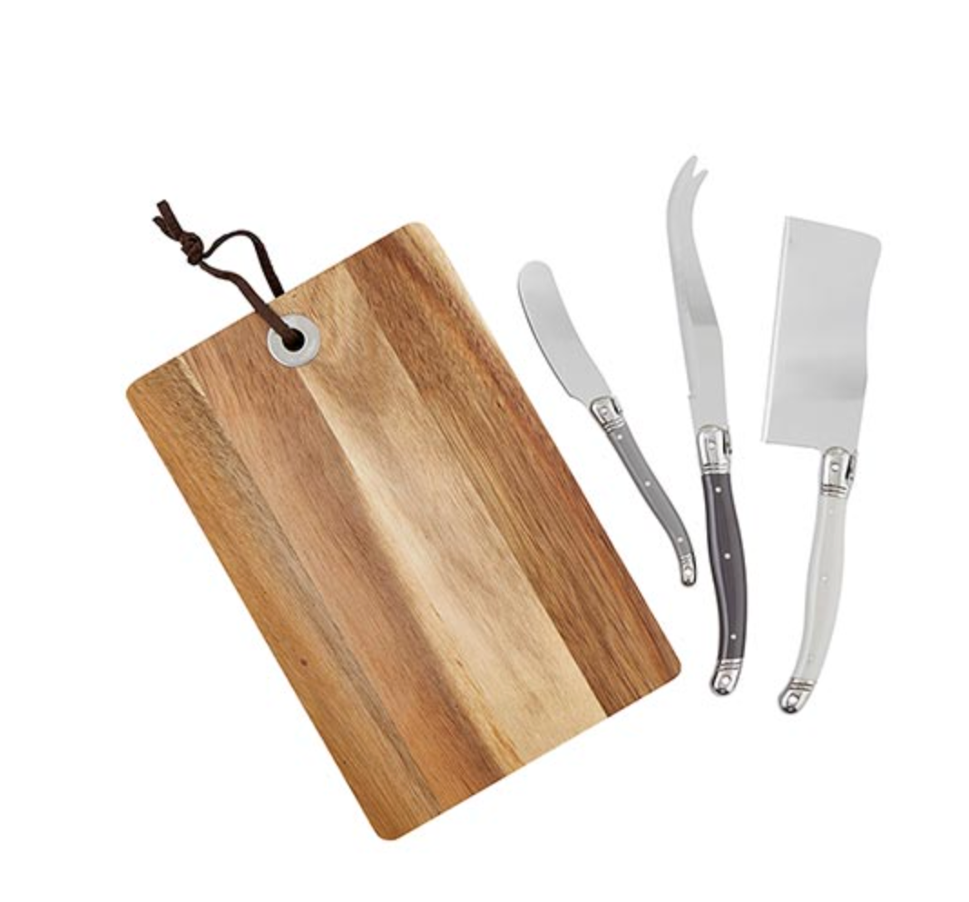 Acacia Cheese Board Knives Set