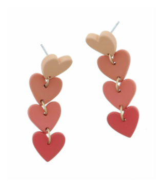 Hanging Hearts Earrings