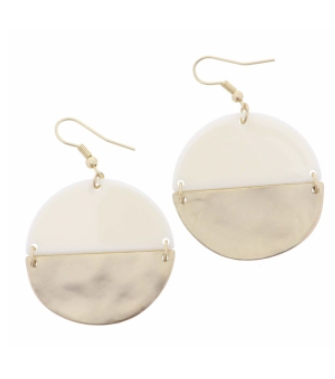 Round About Ivory Earrings