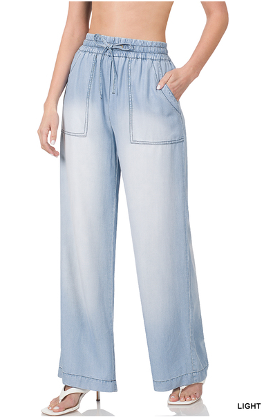 Flowy Chambray Pants