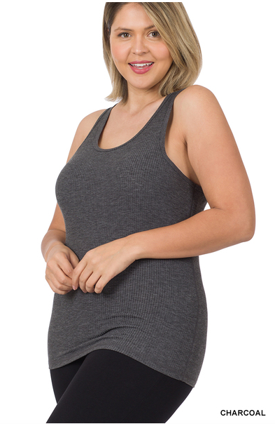 FINAL SALE Curvy Basic Under The Things Tank