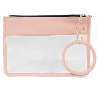 FINAL SALE Clear Pouch with Keyring