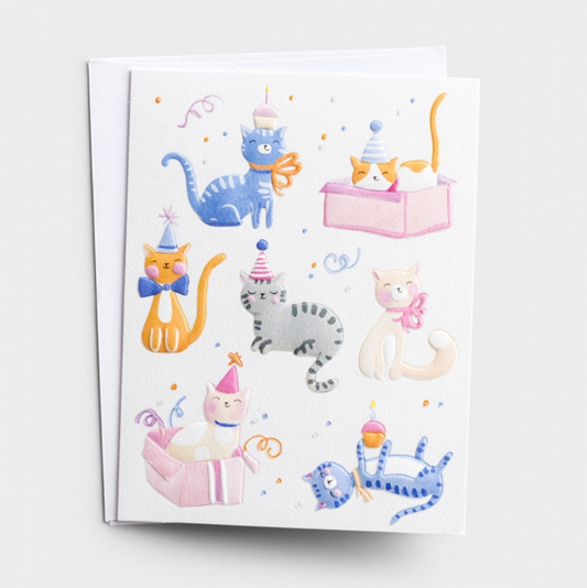 "Purfectly Delightful" birthday card