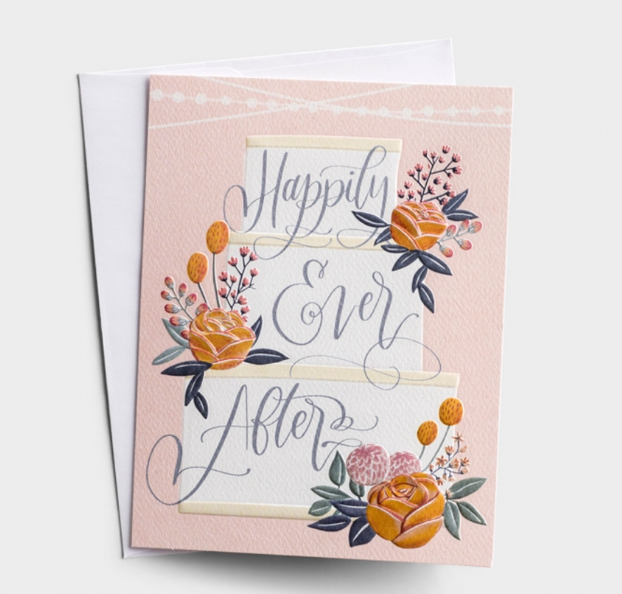 "Happily Every After" Wedding Card