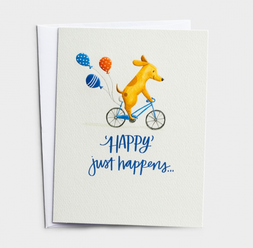 'Happy'  Just Happens Birthday Card