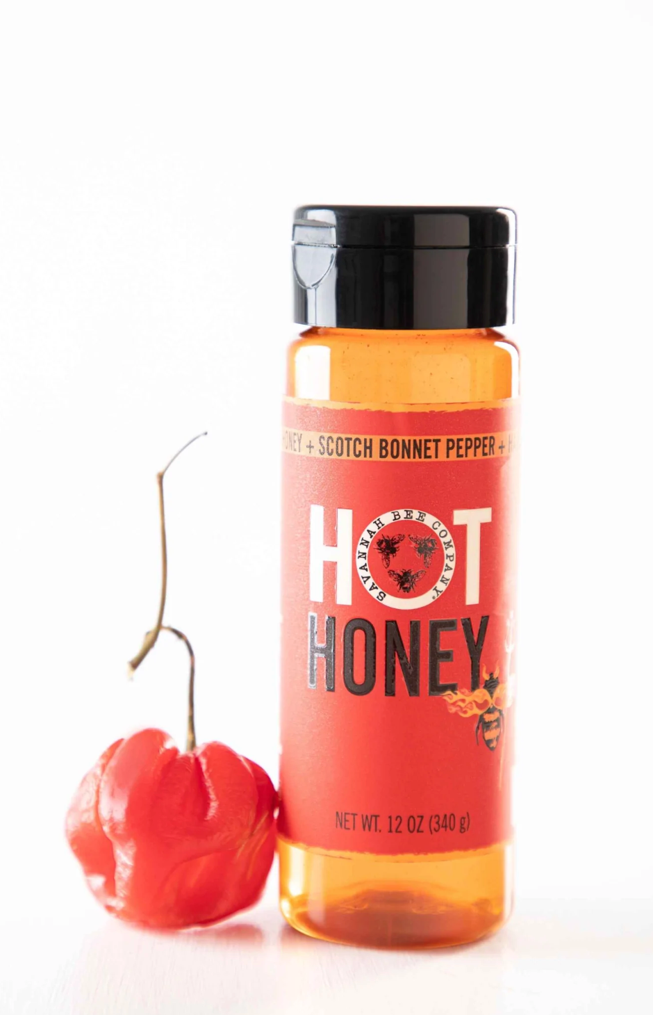 Hot Honey Squeeze Bottle by Savannah Bee Company