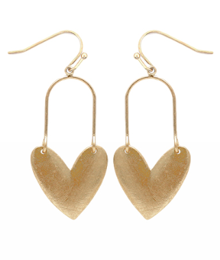 Kari Heart Dangle Earrings