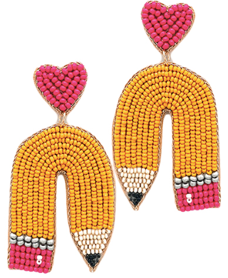 Pencil Teacher Earrings - Shoppe3130