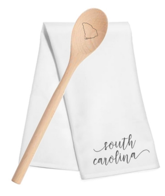 South Carolina Tea Towel & Spoon Set