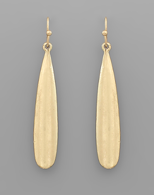 Simply the Best Drop Gold Earring
