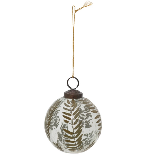 Hand Blown Glass Botanical Ornament