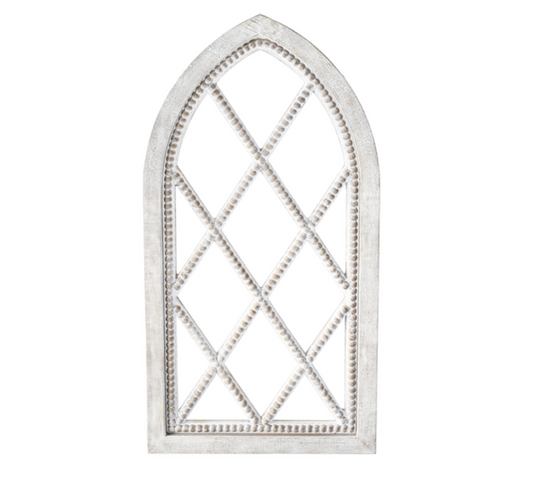Whitewash Beaded Arch