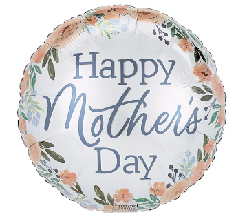 17" Mothers Day Mylar Foil Balloon