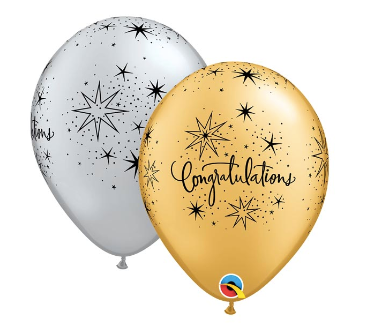 Elegant 11" Congrats Latex Balloon