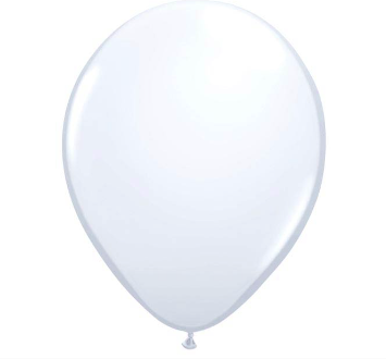 Pack of 6 - 11" White Party Latex Balloon
