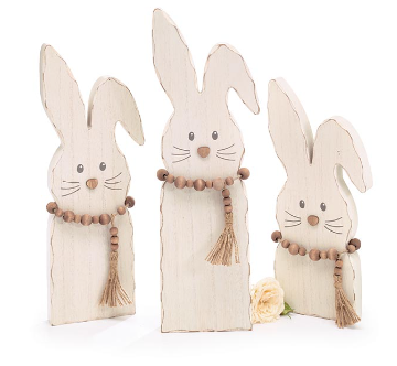 Shelf Sitter Wooden Bunny Assorted Sizes