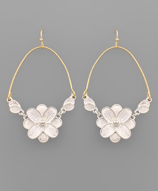 Farrah Flower Arch Earrings