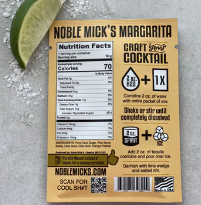 Noble Mick's Margarita Mix