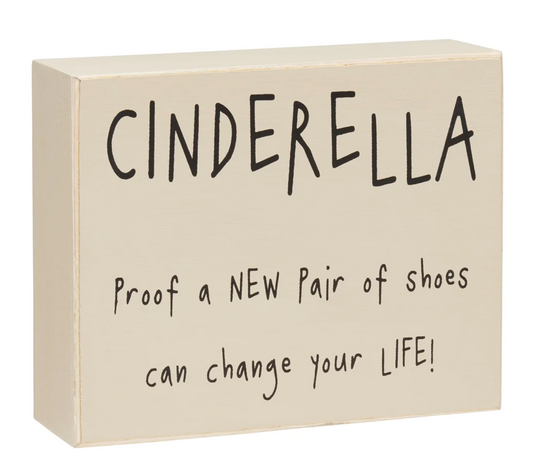 Cinderella Box Sign