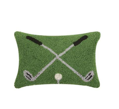 Cross Golf Clubs Decorative Pillow