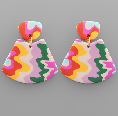 Color Me Lavender Clay Earrings