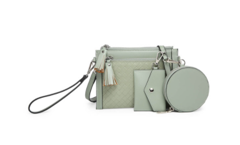 Mirabel Woven Double Zip Crossbody Bag w Wallet – Shoppe3130