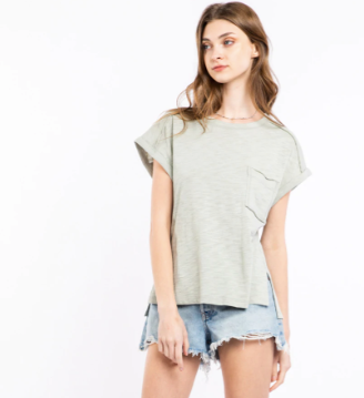 Rolling into the Season Basic Pocket Top