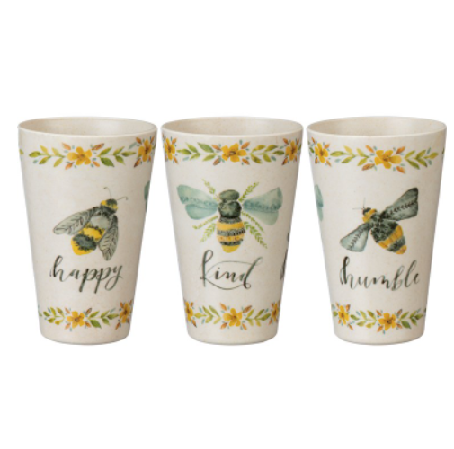 Bee Happy Kind Humble Cups