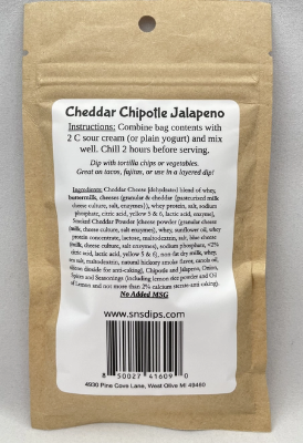 Cheddar Chiptole Jalapeno Dip