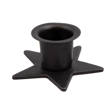 Star Candle Taper Holder - 2 in diameter x 1 in tall