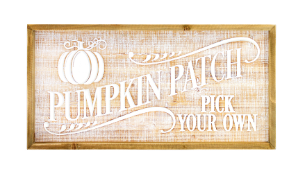 FINAL SALE Rectangular Pumpkin Patch Sign