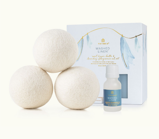 Washed Linen Dryer Balls & Fragrance