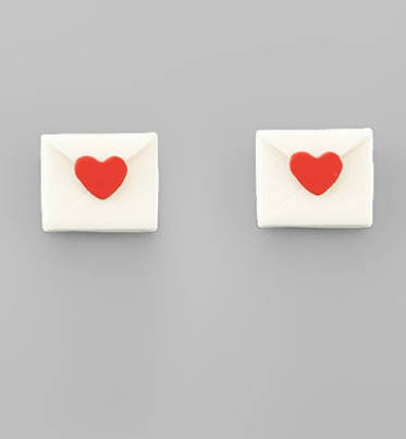 Small Love Letter Earrings