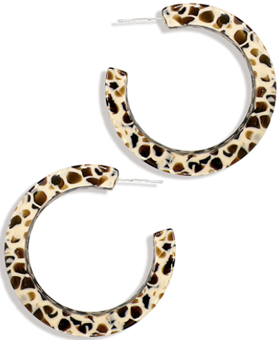Always Acrylic Hoop Earrings