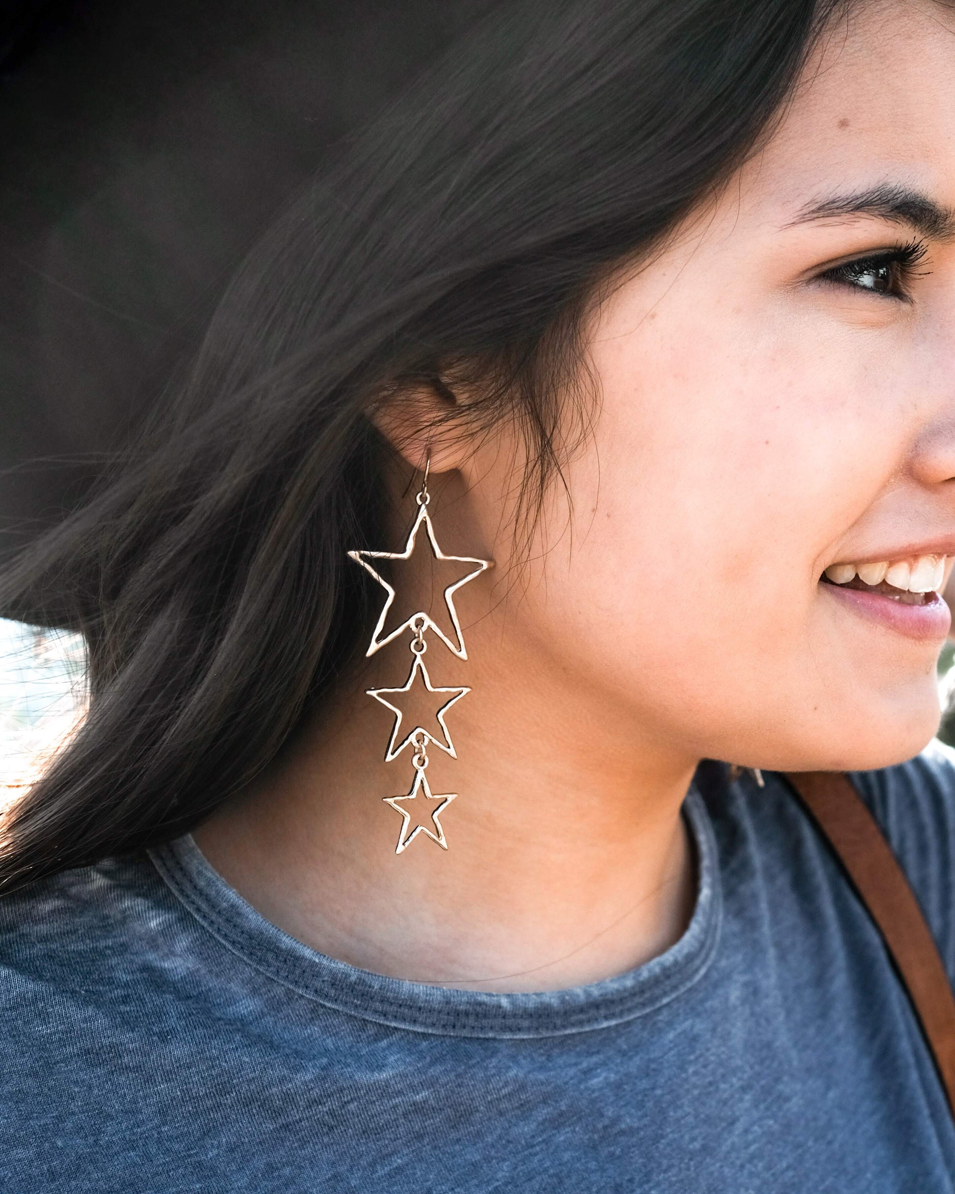Triple Star Earrings - Shoppe3130
